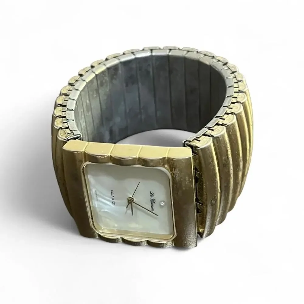 Gold tone vintage watch with